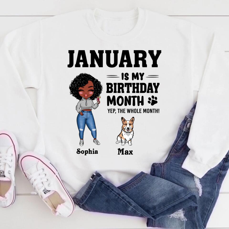 January Birthday Shirt, Custom Birthday Shirt, Queens Are Born In January, January Birthday Shirts For Woman, January Birthday Gifts