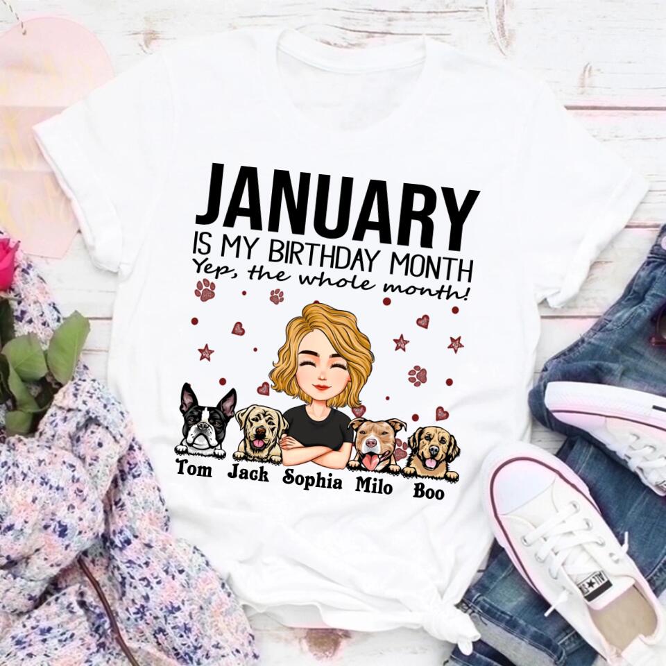 January Birthday Shirt, Custom Birthday Shirt, Queens Are Born In January, January Birthday Shirts For Woman, January Birthday Gifts