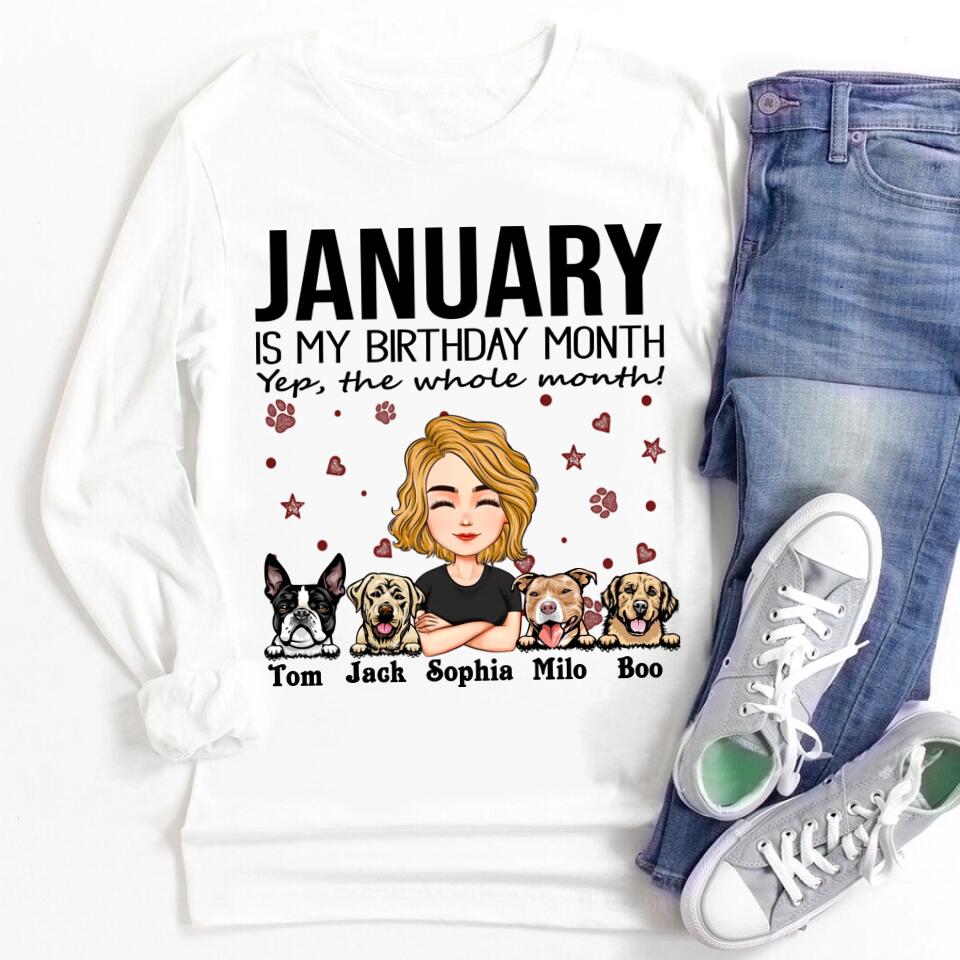 January Birthday Shirt, Custom Birthday Shirt, Queens Are Born In January, January Birthday Shirts For Woman, January Birthday Gifts