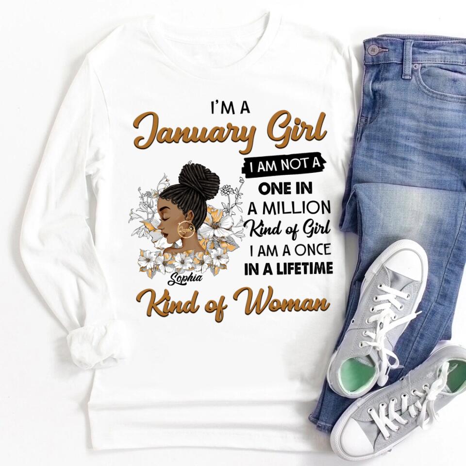 January Birthday Shirt, Custom Birthday Shirt, Queens was Born In January, January Birthday Shirts For Woman, January Birthday Gifts