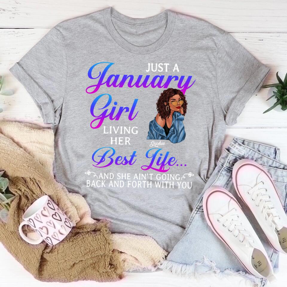 January Birthday Shirt, Custom Birthday Shirt, Queens Are Born In January, January Birthday Shirts For Woman, January Birthday Gifts