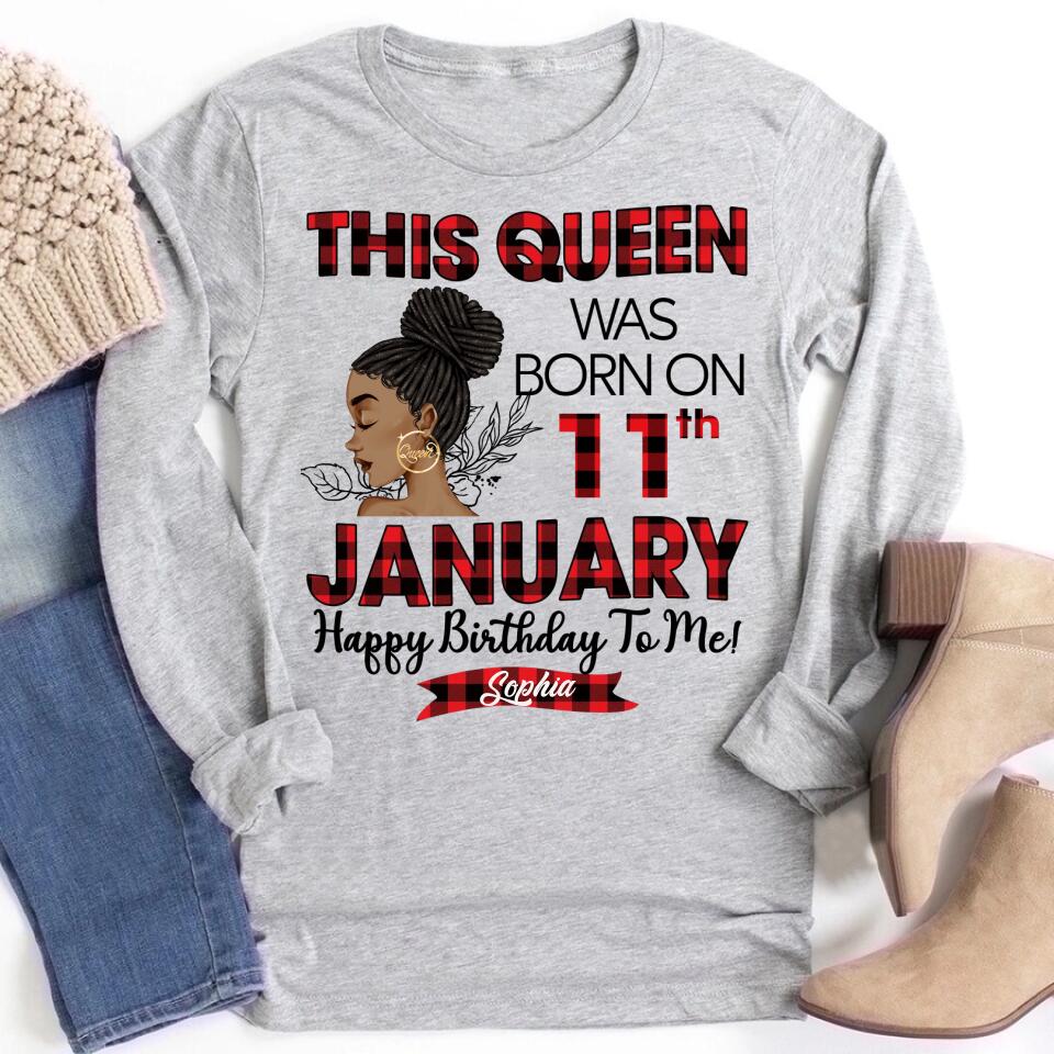 January Birthday Shirt, Custom Birthday Shirt, Queens was Born In January, January Birthday Shirts For Woman, January Birthday Gifts