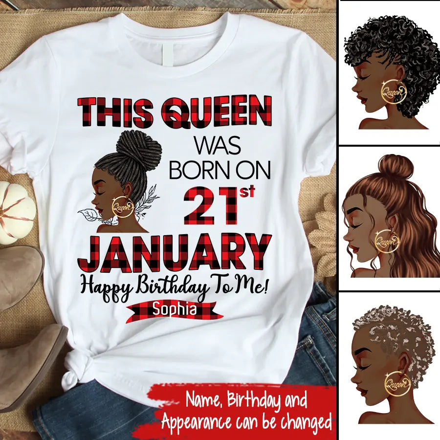 January Birthday Shirt, Custom Birthday Shirt, Queens was Born In January, January Birthday Shirts For Woman, January Birthday Gifts