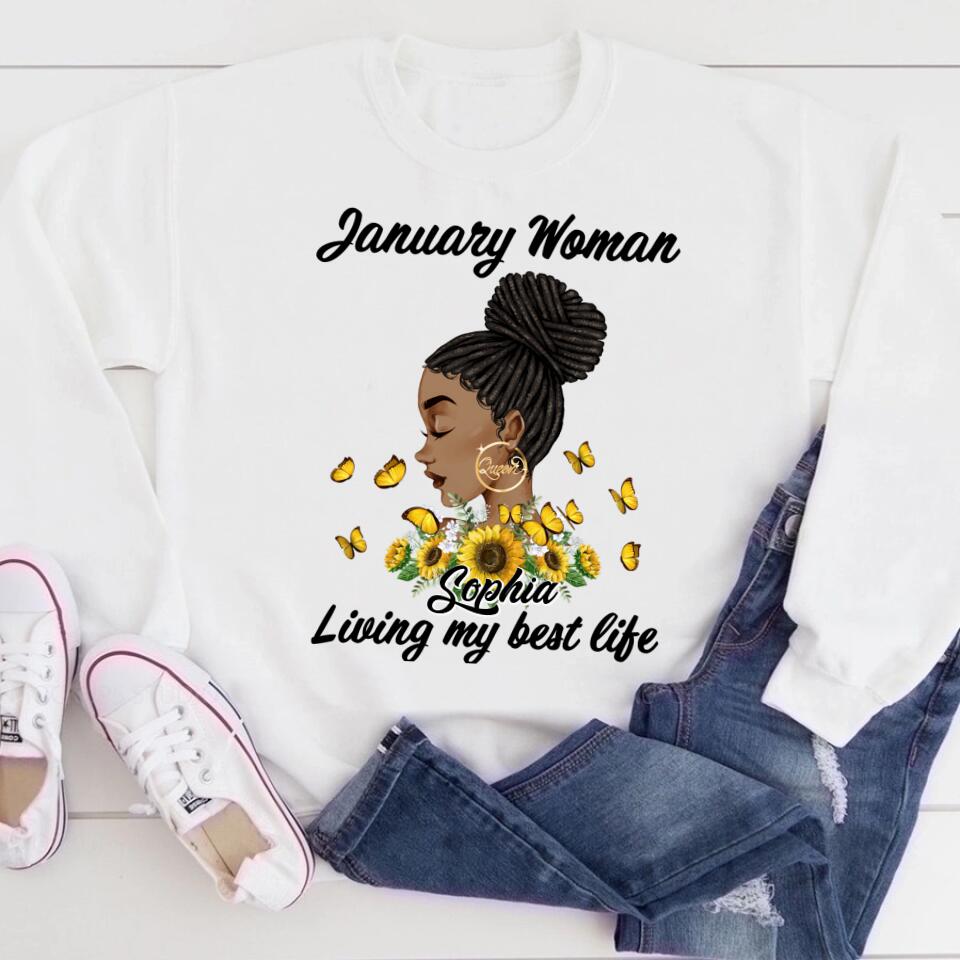 January Birthday Shirt, Custom Birthday Shirt, Queens was Born In January, January Birthday Shirts For Woman, January Birthday Gifts