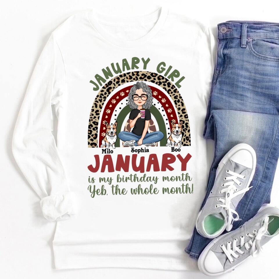 January Birthday Shirt, Custom Birthday Shirt, Queens was Born In January, January Birthday Shirts For Woman, January Birthday Gifts