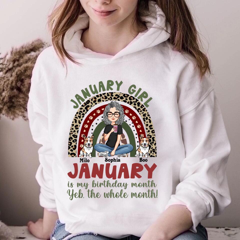 January Birthday Shirt, Custom Birthday Shirt, Queens was Born In January, January Birthday Shirts For Woman, January Birthday Gifts