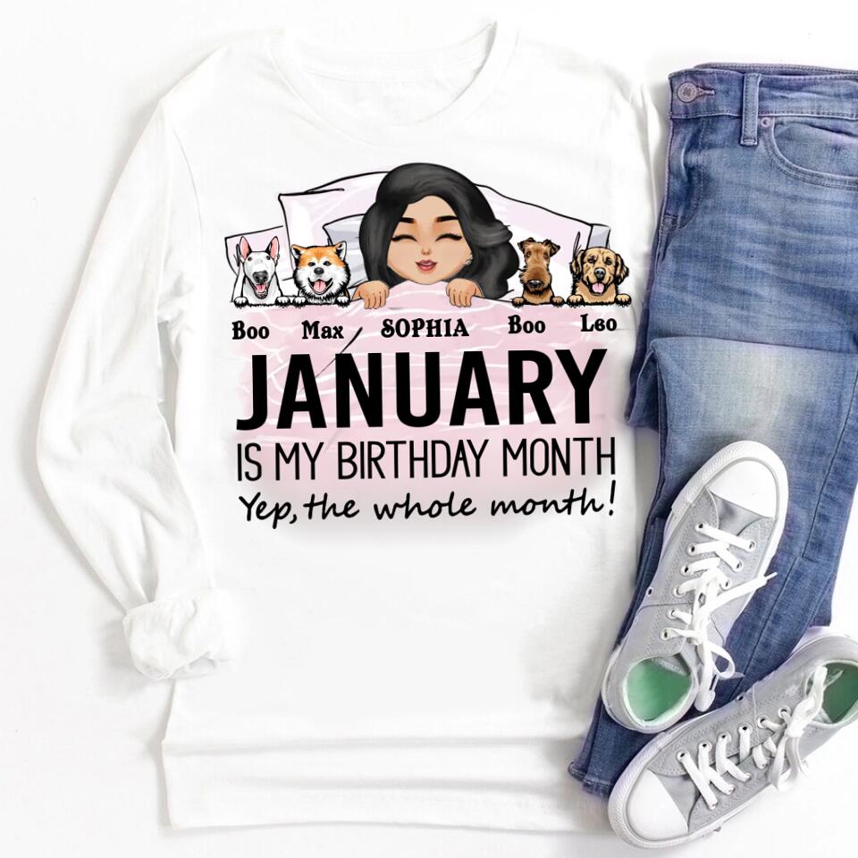 January Birthday Shirt, Custom Birthday Shirt, Queens was Born In January, January Birthday Shirts For Woman, January Birthday Gifts