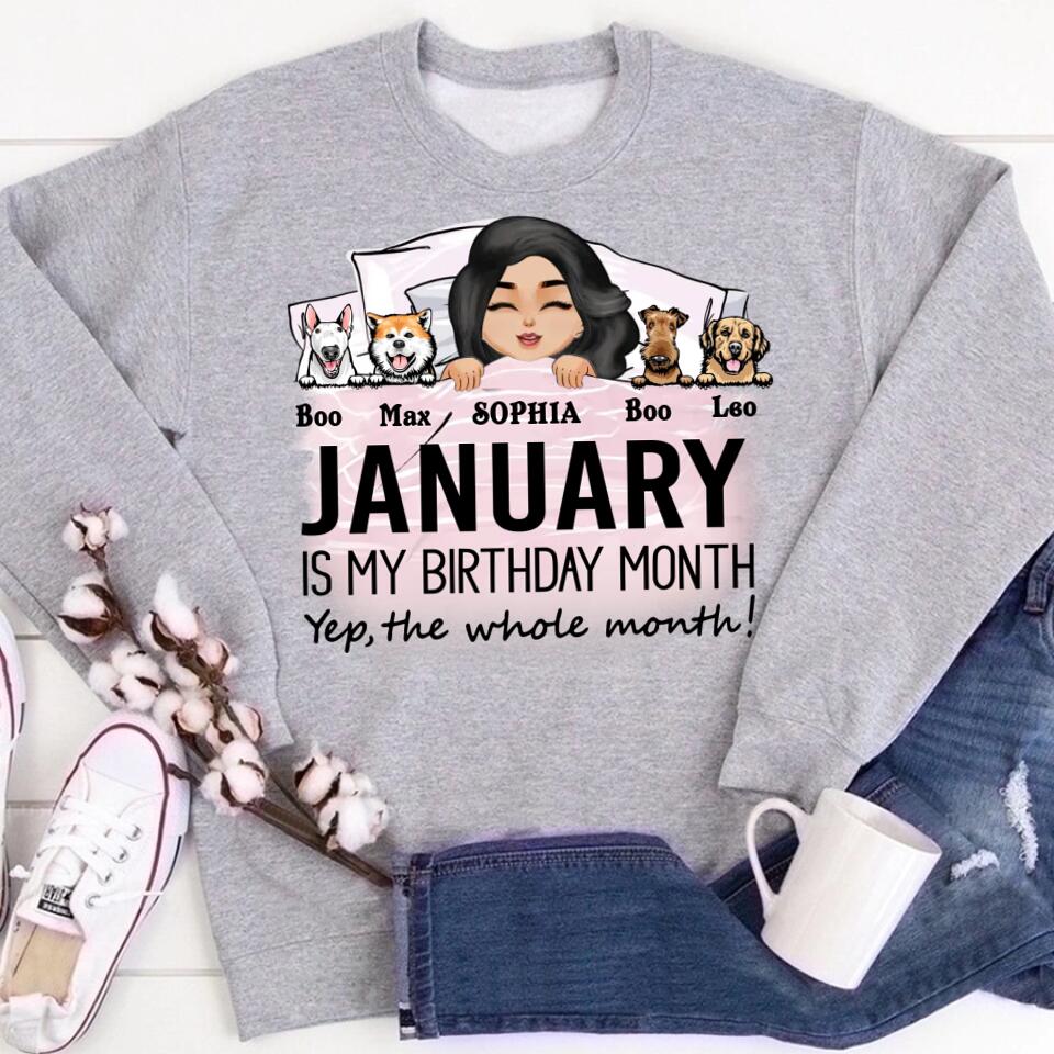 January Birthday Shirt, Custom Birthday Shirt, Queens was Born In January, January Birthday Shirts For Woman, January Birthday Gifts