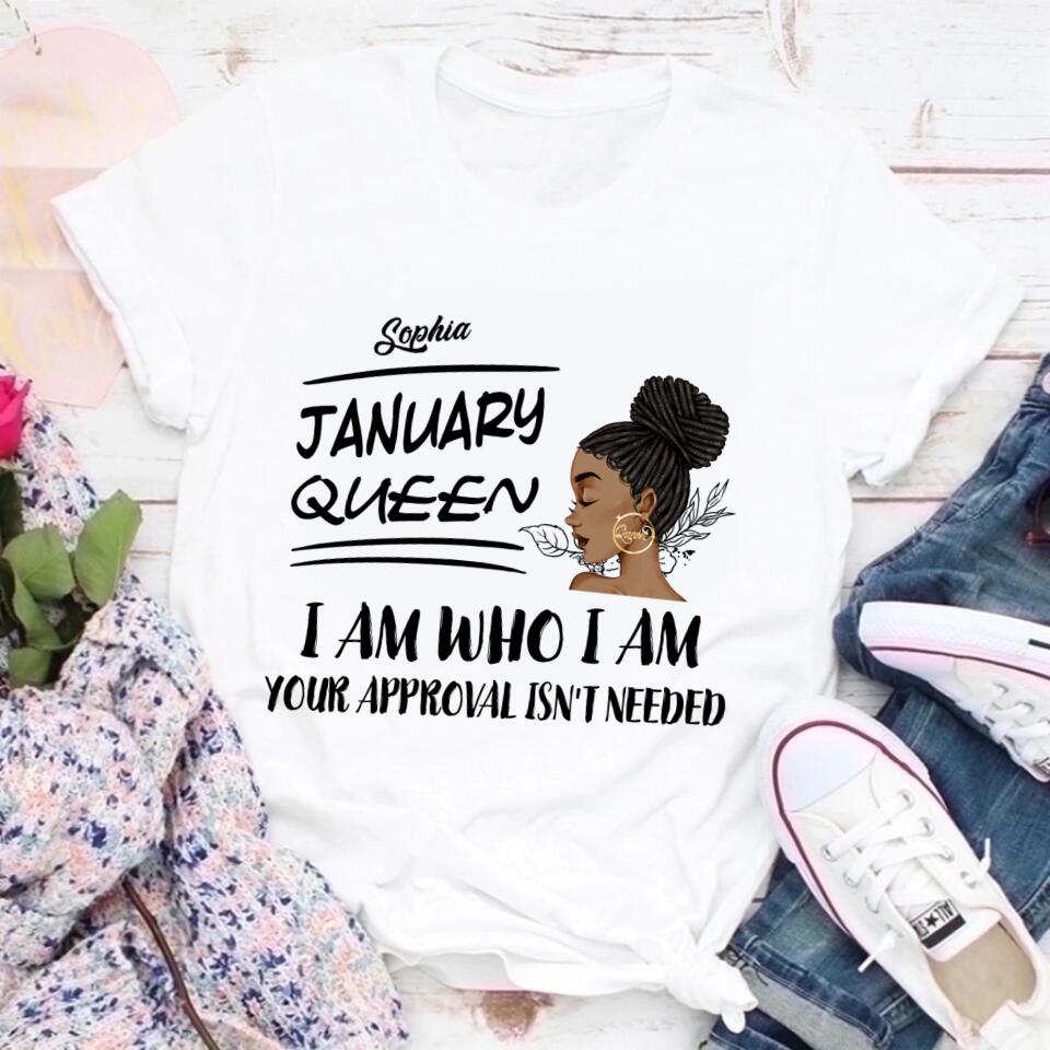 January Birthday Shirt, Custom Birthday Shirt, Queens was Born In January, January Birthday Shirts For Woman, January Birthday Gifts
