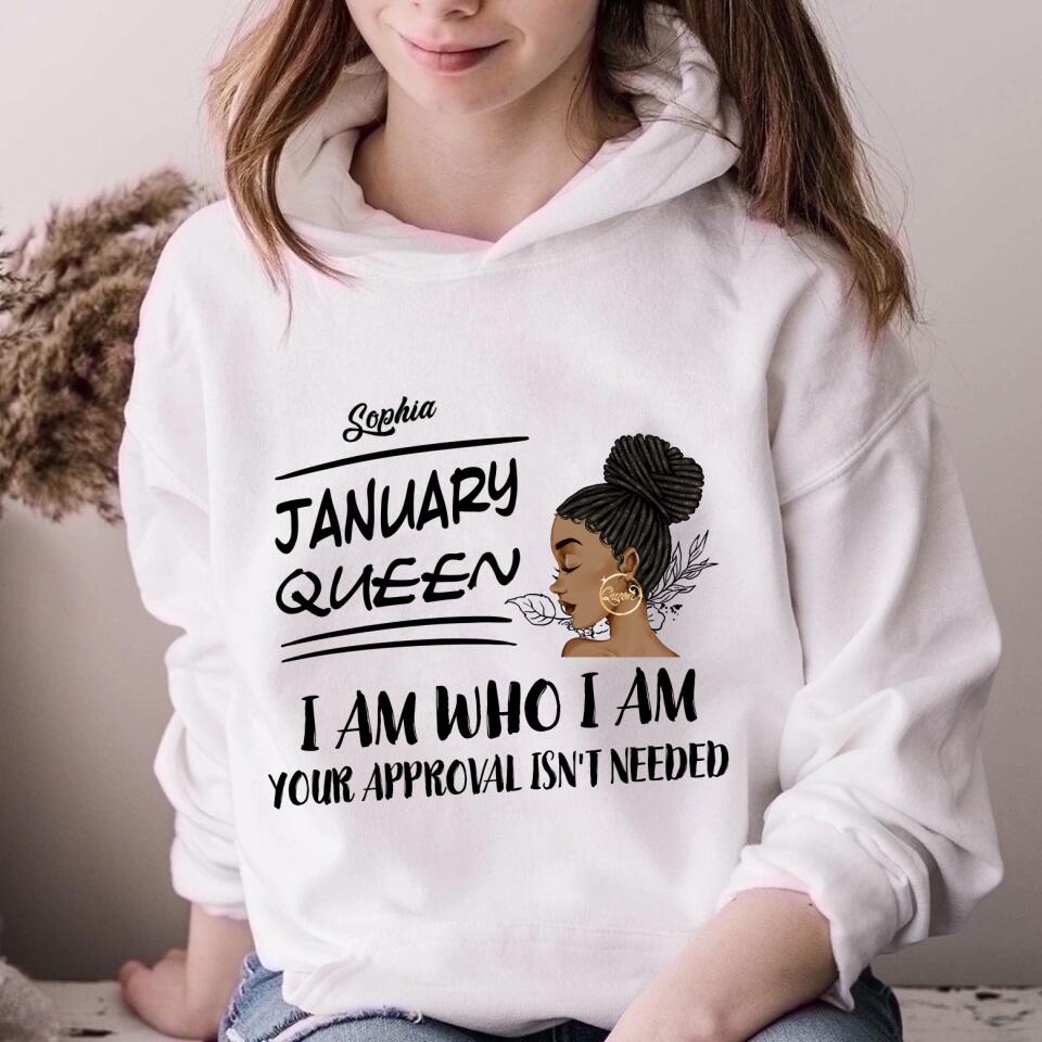 January Birthday Shirt, Custom Birthday Shirt, Queens was Born In January, January Birthday Shirts For Woman, January Birthday Gifts