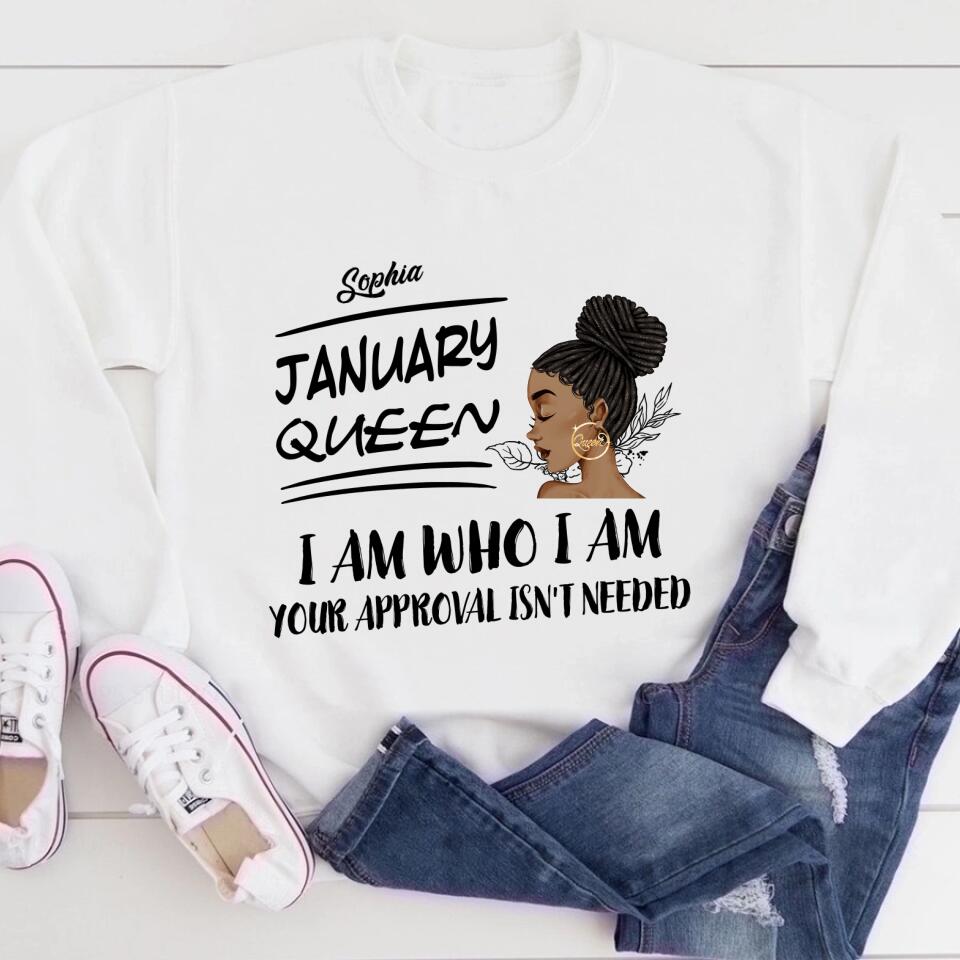 January Birthday Shirt, Custom Birthday Shirt, Queens was Born In January, January Birthday Shirts For Woman, January Birthday Gifts