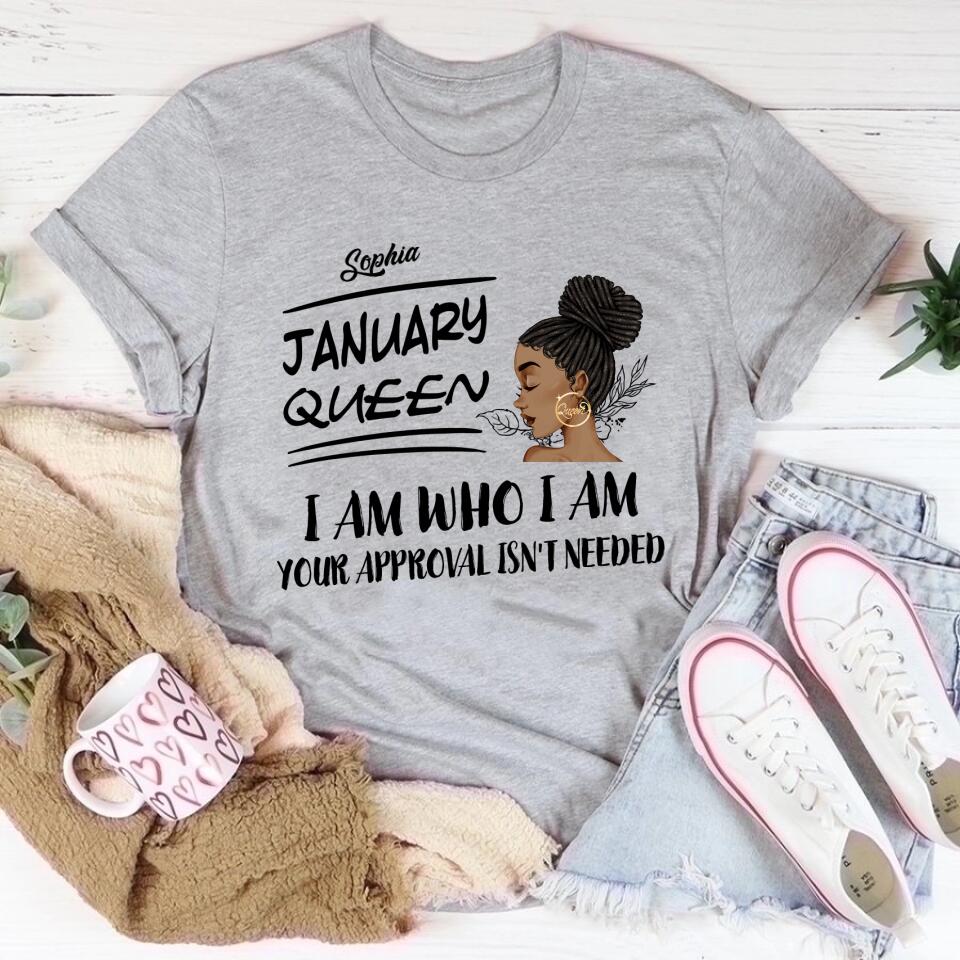 January Birthday Shirt, Custom Birthday Shirt, Queens was Born In January, January Birthday Shirts For Woman, January Birthday Gifts
