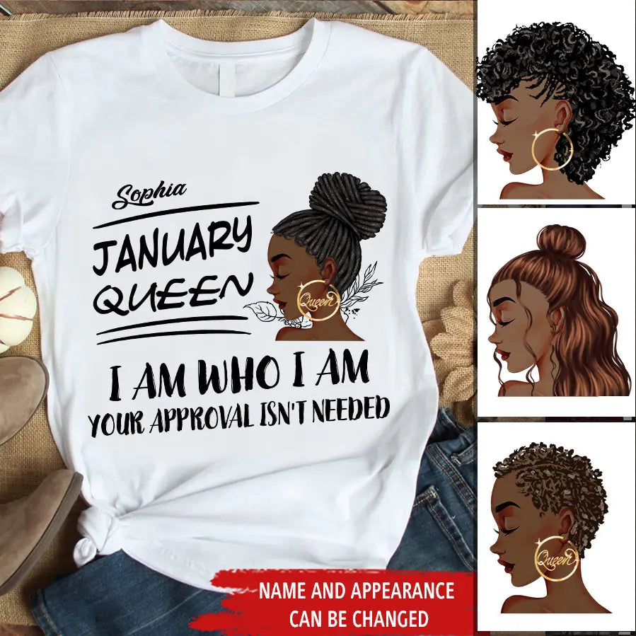 January Birthday Shirt, Custom Birthday Shirt, Queens was Born In January, January Birthday Shirts For Woman, January Birthday Gifts