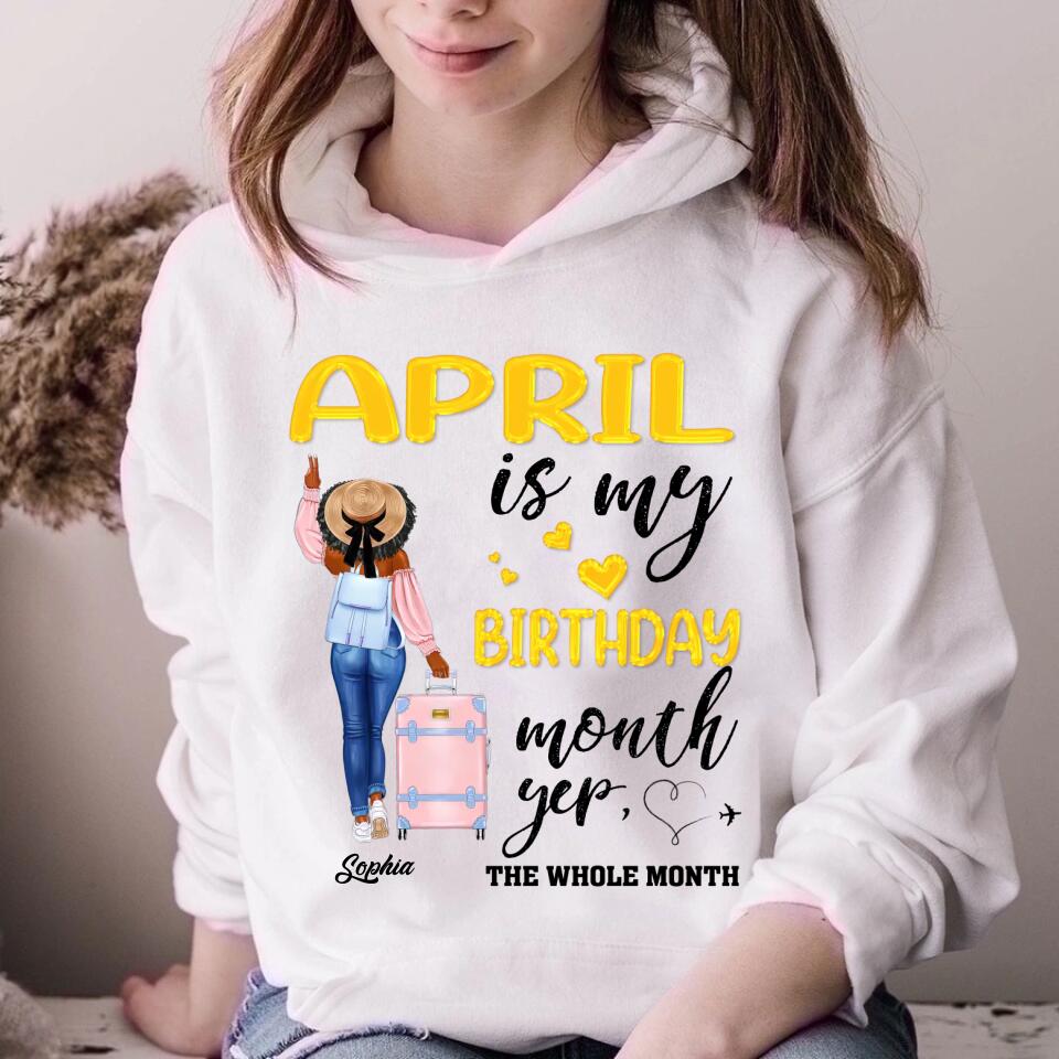 April Birthday Shirt, Custom Birthday Shirt, Queens was Born In April, April Birthday Shirts For Woman, April Birthday Gifts