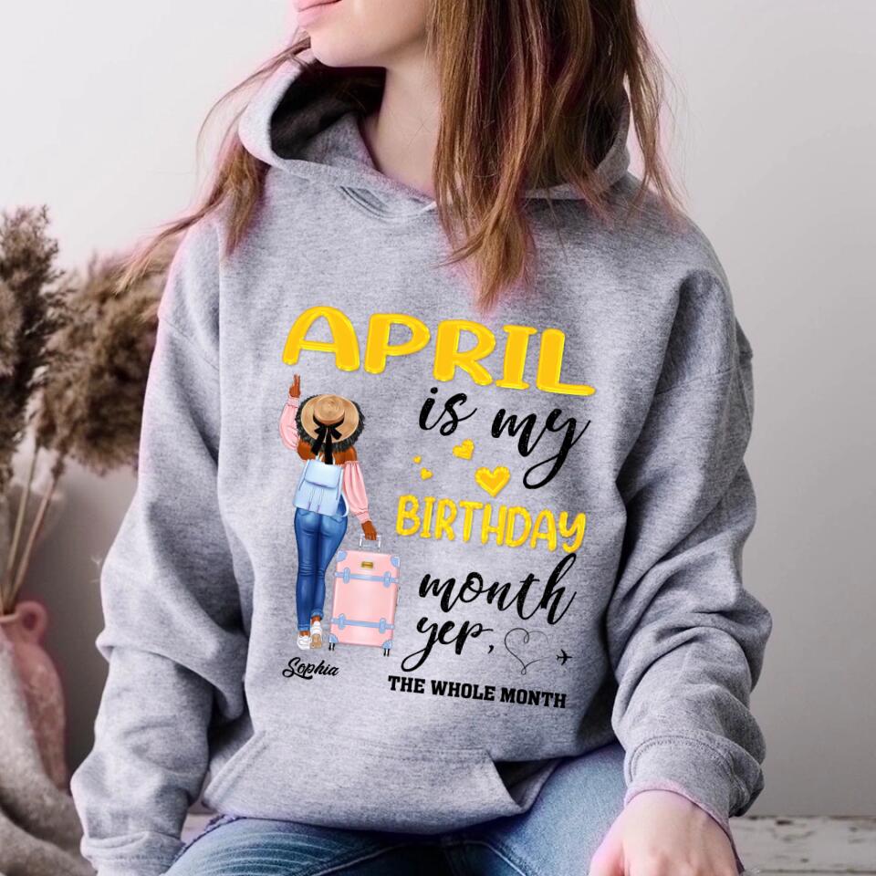 April Birthday Shirt, Custom Birthday Shirt, Queens was Born In April, April Birthday Shirts For Woman, April Birthday Gifts