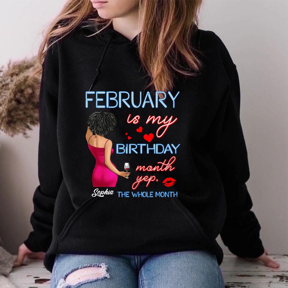 February Birthday Shirt, Custom Birthday Shirt, Queens was Born In February, February Birthday Shirts For Woman, February Birthday Gifts