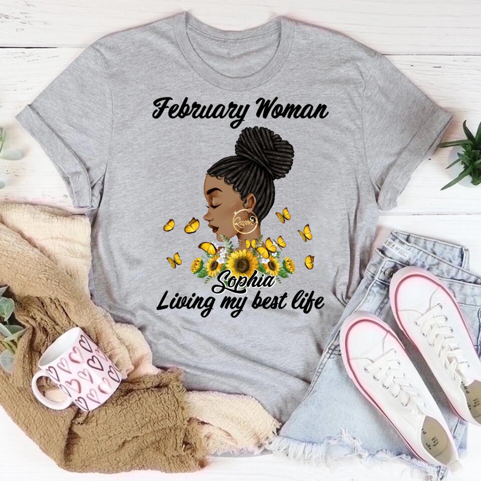 February Birthday Shirt, Custom Birthday Shirt, Queens was Born In February, February Birthday Shirts For Woman, February Birthday Gifts