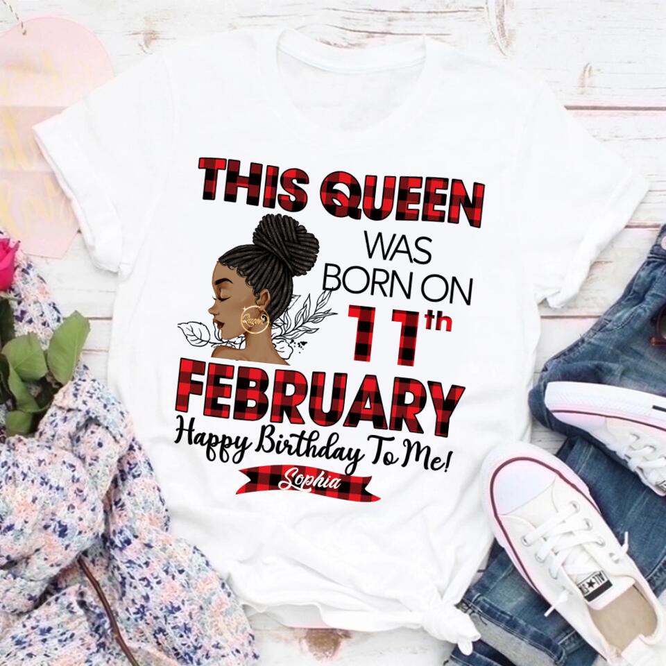 February Birthday Shirt, Custom Birthday Shirt, Queens was Born In February, February Birthday Shirts For Woman, February Birthday Gifts