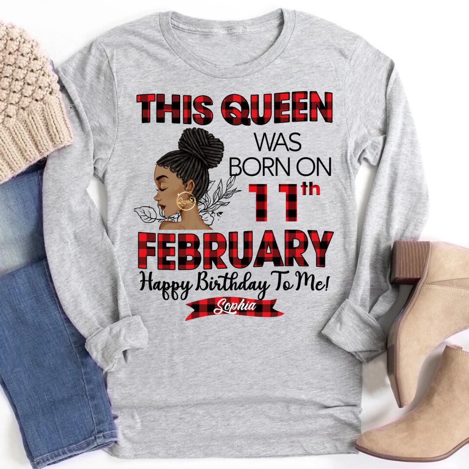 February Birthday Shirt, Custom Birthday Shirt, Queens was Born In February, February Birthday Shirts For Woman, February Birthday Gifts