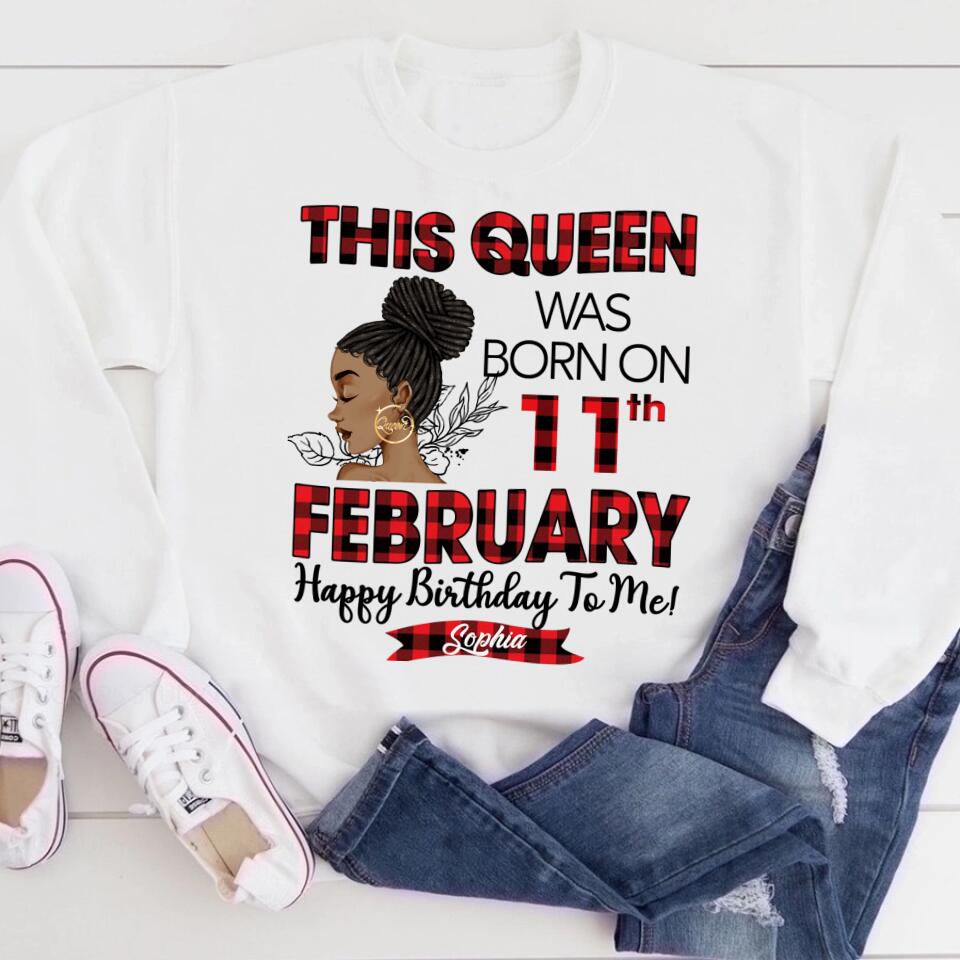 February Birthday Shirt, Custom Birthday Shirt, Queens was Born In February, February Birthday Shirts For Woman, February Birthday Gifts