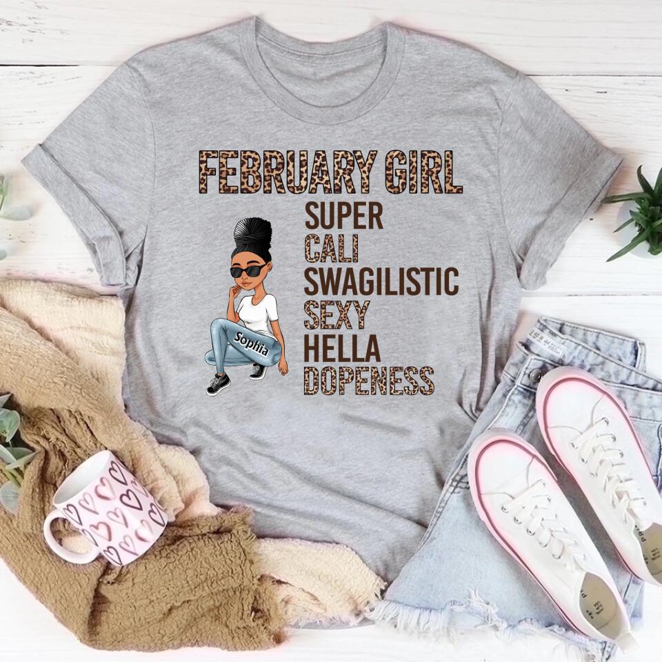 February Birthday Shirt, Custom Birthday Shirt, Queens was Born In February, February Birthday Shirts For Woman, February Birthday Gifts