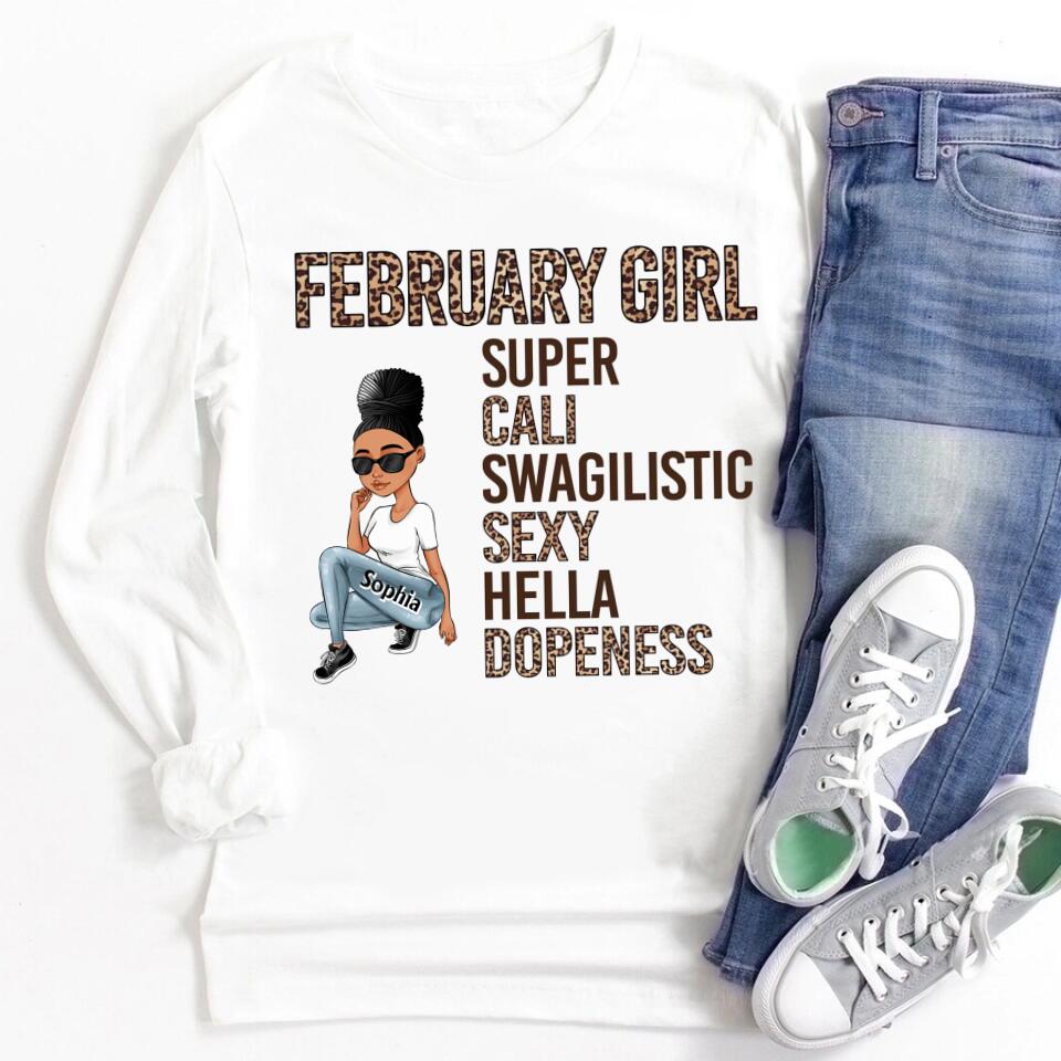 February Birthday Shirt, Custom Birthday Shirt, Queens was Born In February, February Birthday Shirts For Woman, February Birthday Gifts