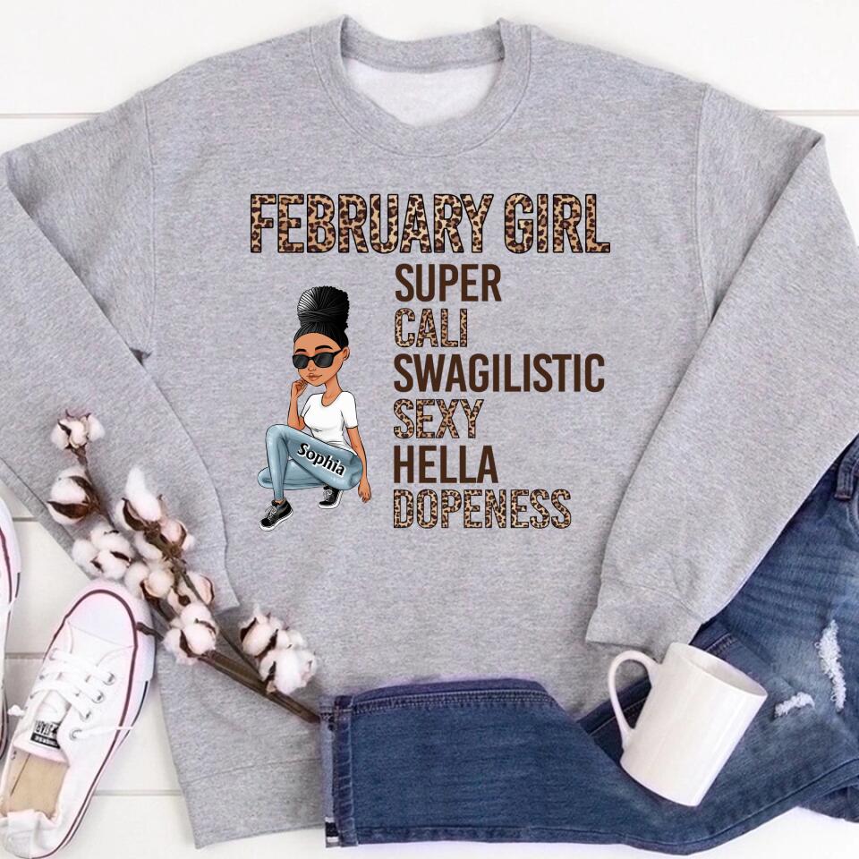 February Birthday Shirt, Custom Birthday Shirt, Queens was Born In February, February Birthday Shirts For Woman, February Birthday Gifts