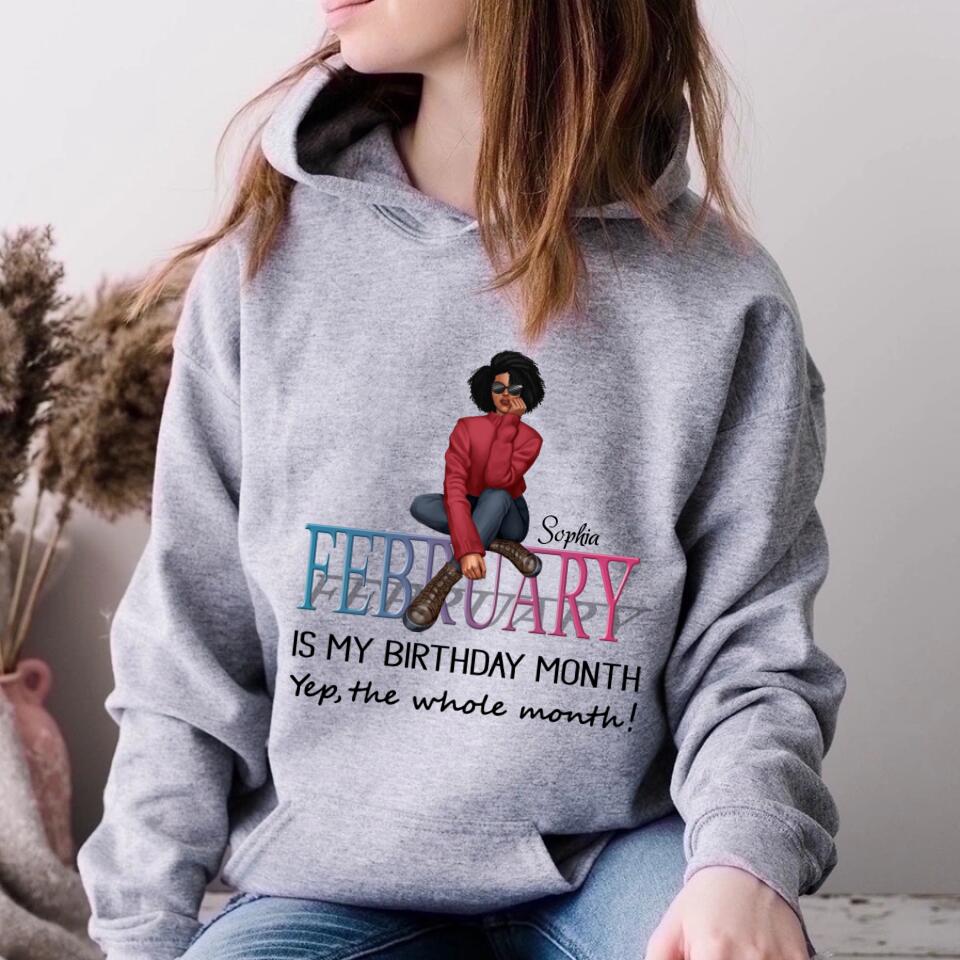 February Birthday Shirt, Custom Birthday Shirt, Queens was Born In February, February Birthday Shirts For Woman, February Birthday Gifts