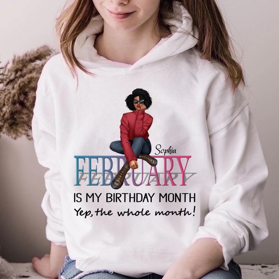 February Birthday Shirt, Custom Birthday Shirt, Queens was Born In February, February Birthday Shirts For Woman, February Birthday Gifts