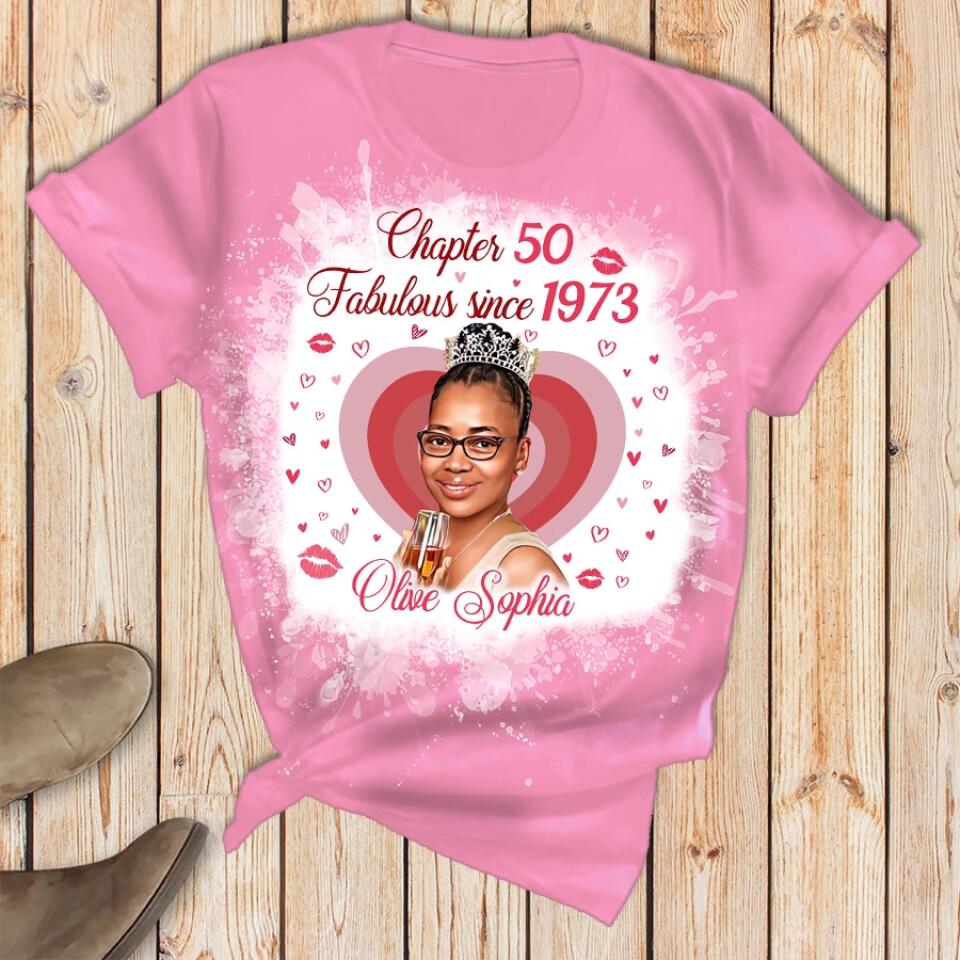 Chapter 50, Fabulous Since 1973 50th Birthday Unique Pajamas Set For Woman, Custom Birthday Pajamas, Her Gifts For 50 Years Old , Turning 50 Birthday Women&#39;s Pajamas Set