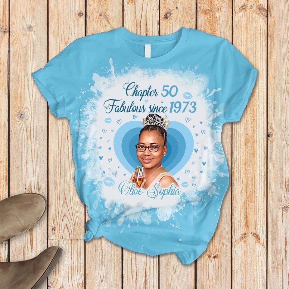 Chapter 50, Fabulous Since 1973 50th Birthday Unique Pajamas Set For Woman, Custom Birthday Pajamas, Her Gifts For 50 Years Old , Turning 50 Birthday Women&#39;s Pajamas Set