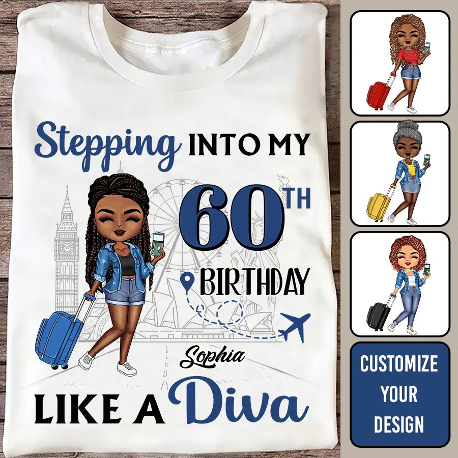 Chapter 60, Fabulous Since 1963 60th Birthday Unique T Shirt For Woman, Custom Birthday Shirt, Her Gifts For 60 Years Old , Turning 60 Birthday Cotton Shirt