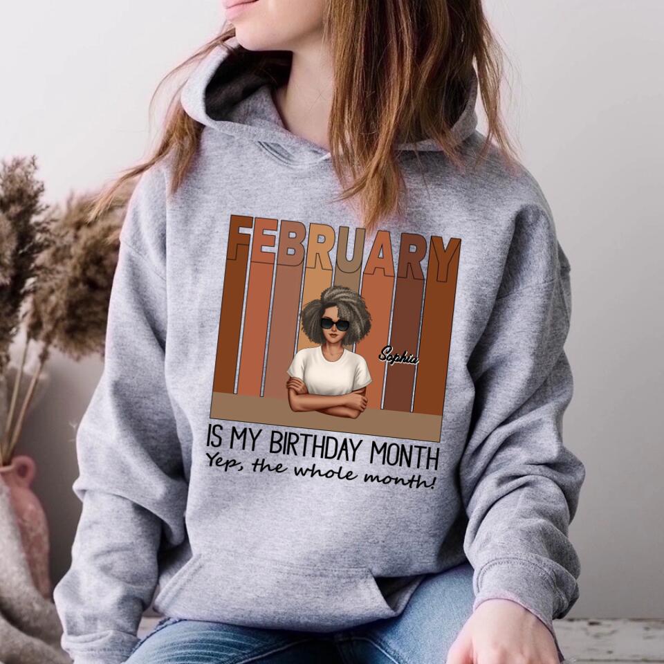 February Birthday Shirt, Custom Birthday Shirt, Queens was Born In February, February Birthday Shirts For Woman, February Birthday Gifts