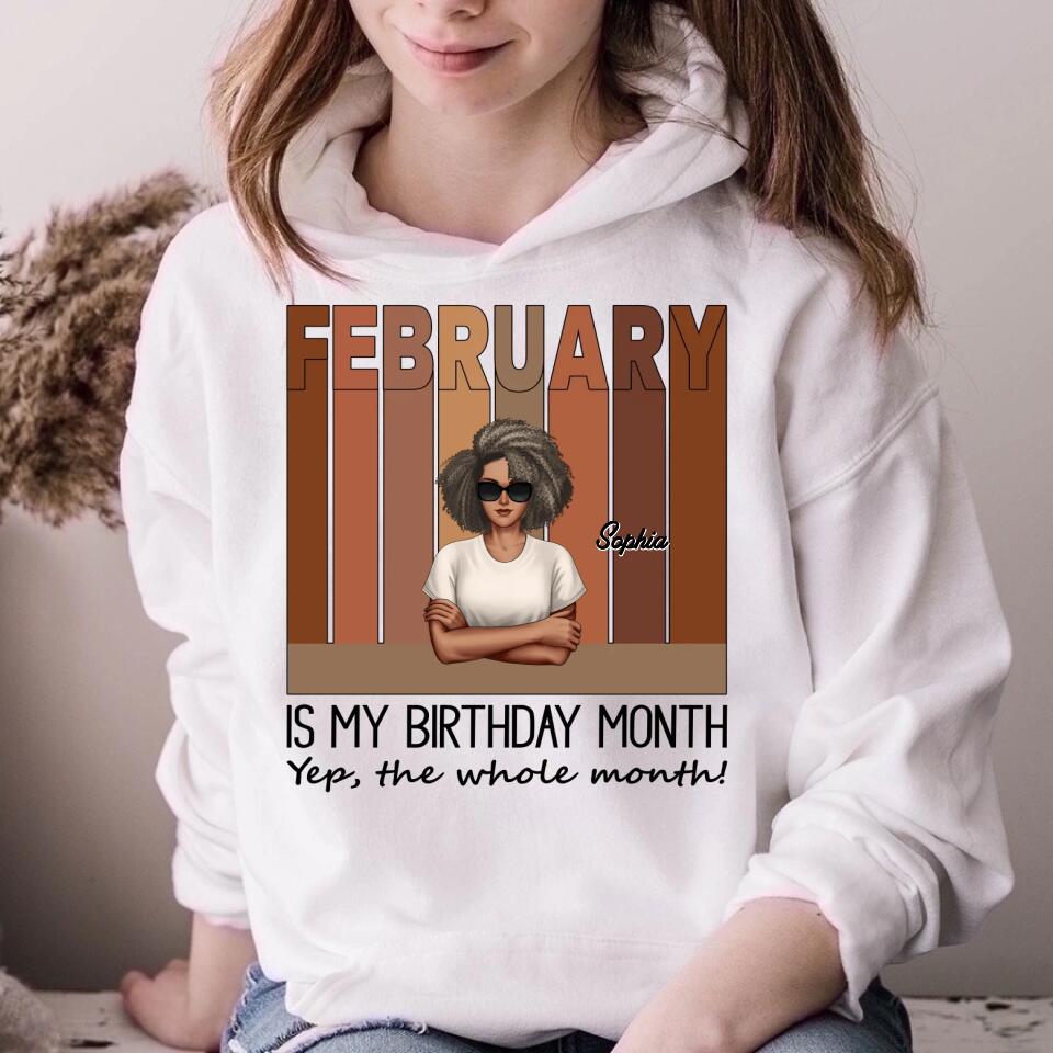 February Birthday Shirt, Custom Birthday Shirt, Queens was Born In February, February Birthday Shirts For Woman, February Birthday Gifts