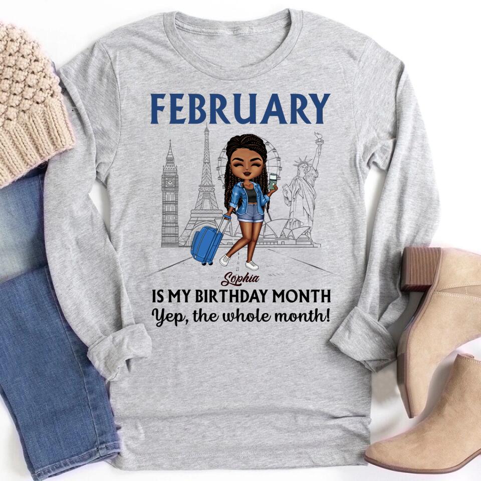 February Birthday Shirt, Custom Birthday Shirt, Queens was Born In February, February Birthday Shirts For Woman, February Birthday Gifts