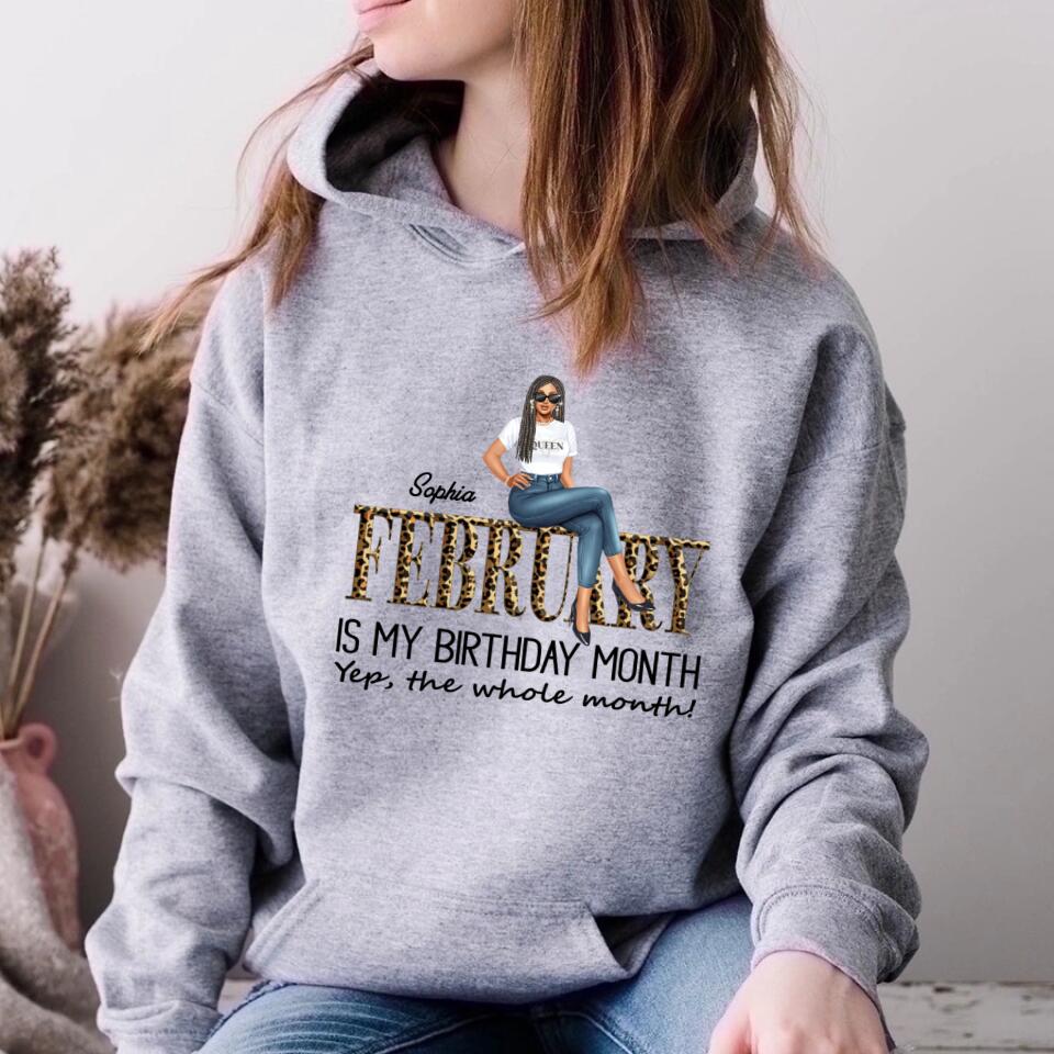 February Birthday Shirt, Custom Birthday Shirt, Queens was Born In February, February Birthday Shirts For Woman, February Birthday Gifts