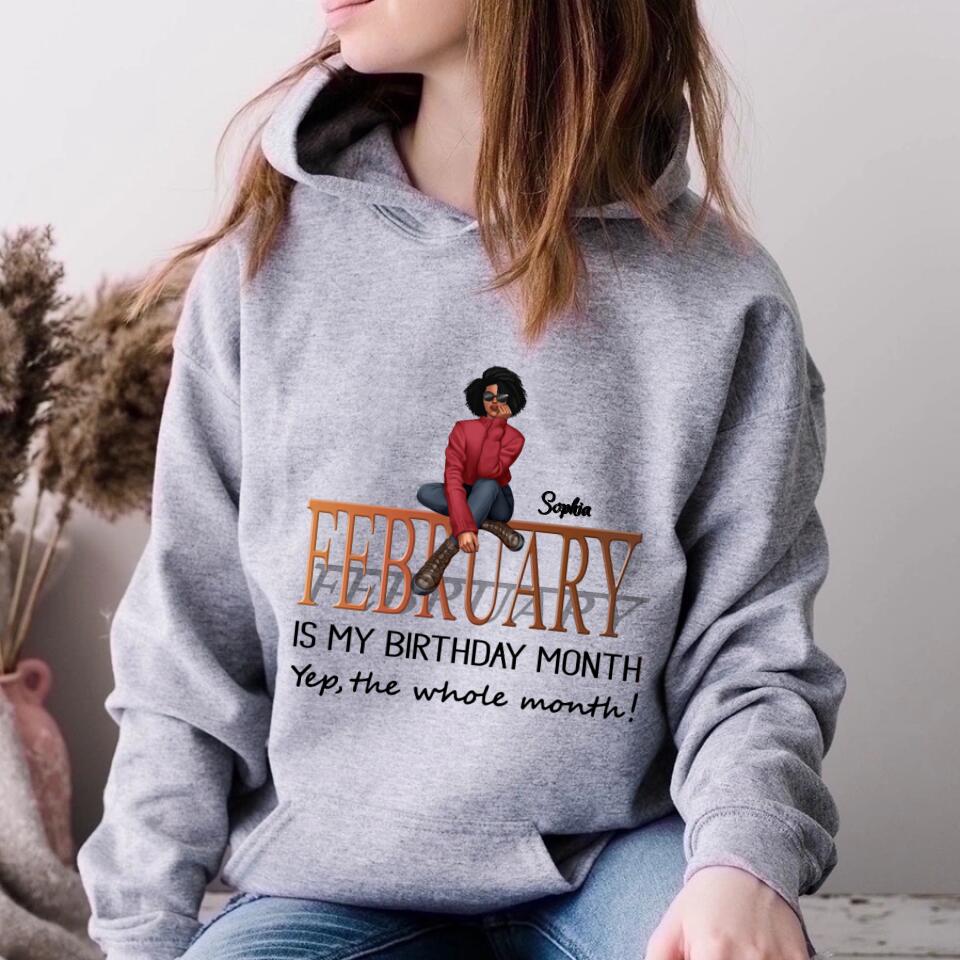 February Birthday Shirt, Custom Birthday Shirt, Queens was Born In February, February Birthday Shirts For Woman, February Birthday Gifts