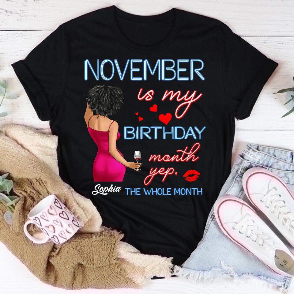 November Birthday Shirt, Custom Birthday Shirt, Queens was Born In November, November Birthday Shirts For Woman, November Birthday Gifts
