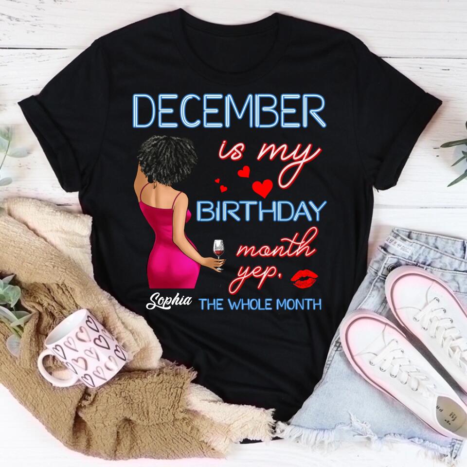 December Birthday Shirt, Custom Birthday Shirt, Queens was Born In December, December Birthday Shirts For Woman, December Birthday Gifts