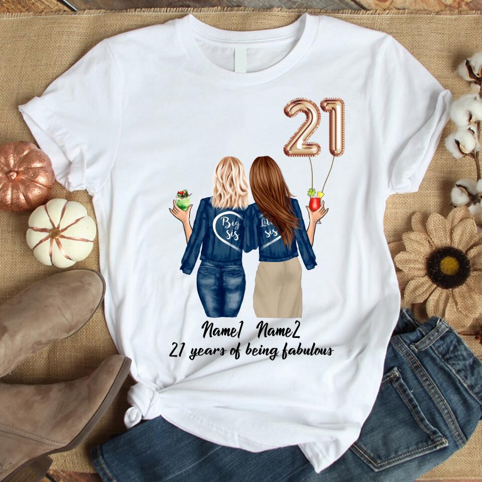 21st Birthday Shirt, Born In 2002 Birthday Shirt, 21st Birthday Gift For Sisters, Sista, Soul Sister, Best Friend, BFF, Bestie