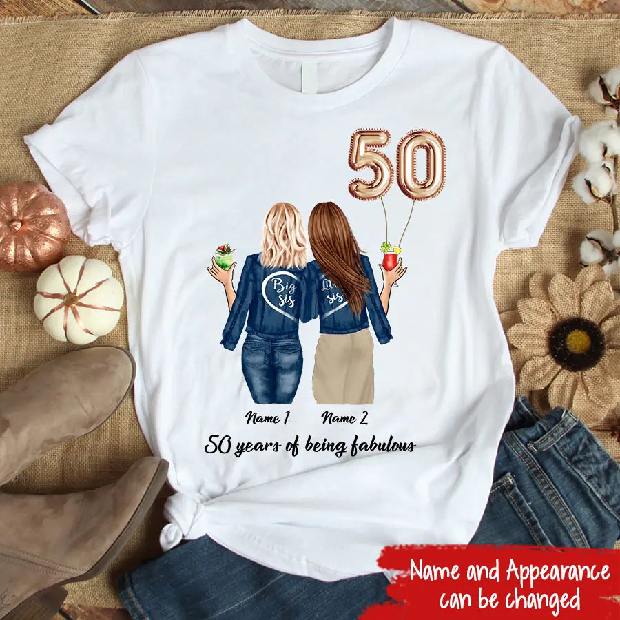 50th Birthday Shirt, Born In 1973 Birthday Shirt, 50th Birthday Gift For Sisters, Sista, Soul Sister, Best Friend, BFF, Bestie