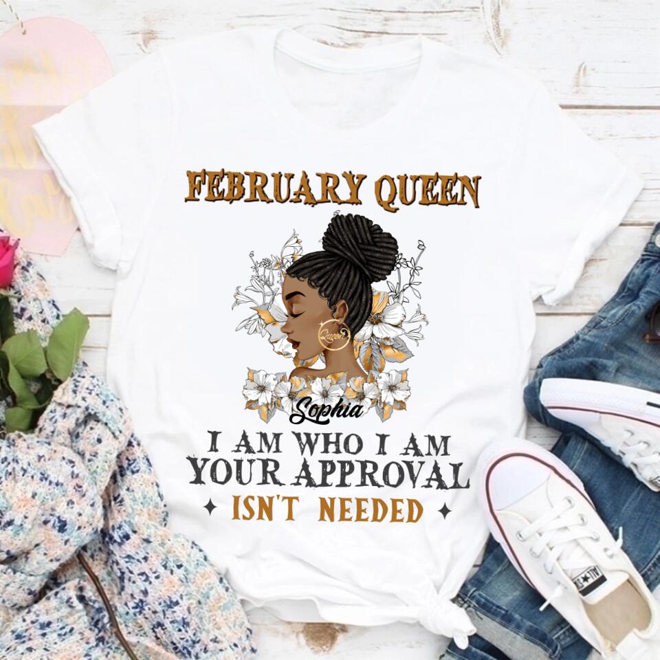 February Birthday Shirt, Custom Birthday Shirt, Queens Born In February, February Birthday Shirts For Woman, February Birthday Gifts