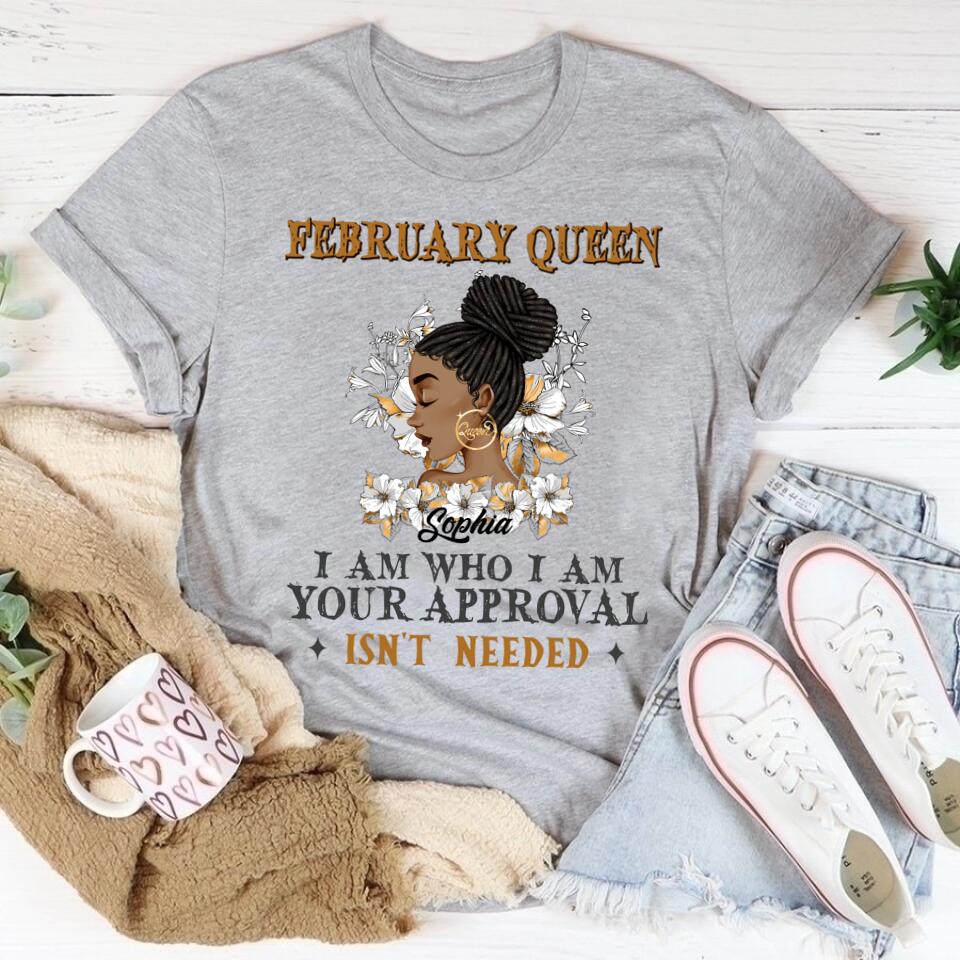 February Birthday Shirt, Custom Birthday Shirt, Queens Born In February, February Birthday Shirts For Woman, February Birthday Gifts