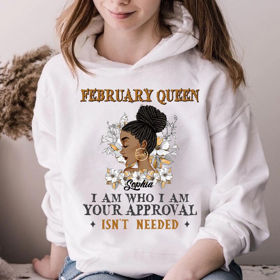 February Birthday Shirt, Custom Birthday Shirt, Queens Born In February, February Birthday Shirts For Woman, February Birthday Gifts
