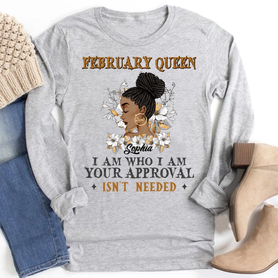 February Birthday Shirt, Custom Birthday Shirt, Queens Born In February, February Birthday Shirts For Woman, February Birthday Gifts
