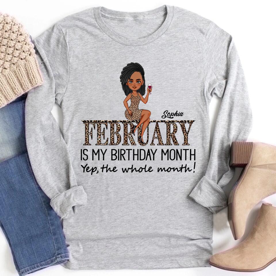 February Birthday Shirt, Custom Birthday Shirt, Queens was Born In February, February Birthday Shirts For Woman, February Birthday Gifts