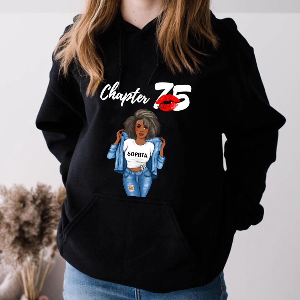 Custom Birthday Shirts, Chapter 75, Fabulous Since 1948 75th Birthday Unique T Shirt For Woman, Her Gifts For 75 Years Old, Turning 75 Birthday Cotton Shirt