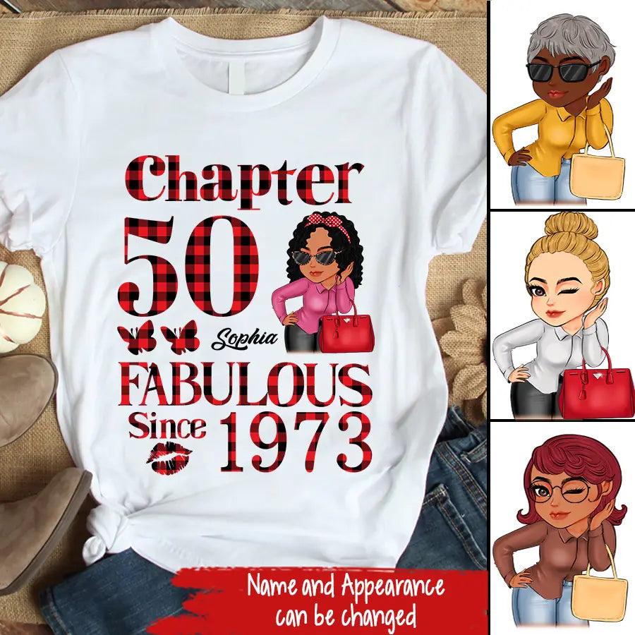 50th Birthday Shirts, Custom Birthday Shirts, Turning 50 Shirt, Gifts For Women Turning 50, 50 And Fabulous Shirt, 1973 Shirt, 50th Birthday Shirts For Her