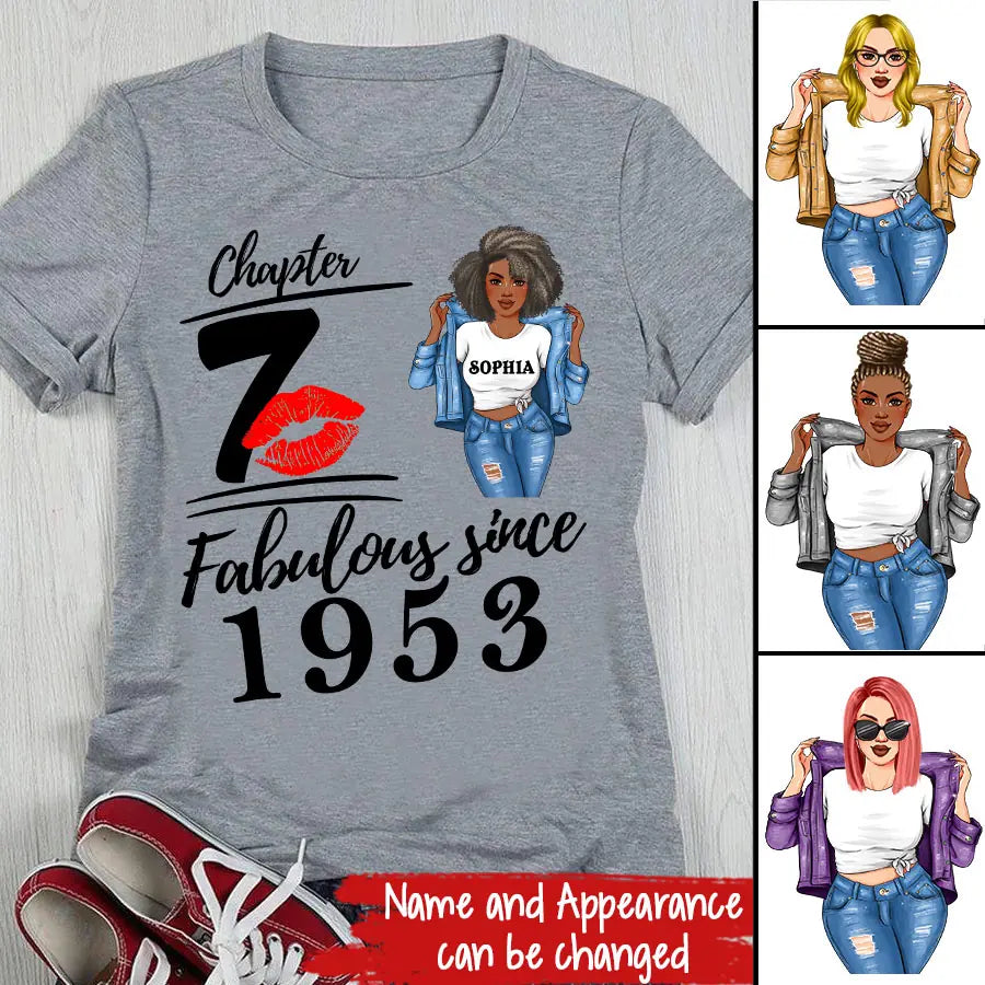 70th birthday shirts for her, Personalised 70th birthday gifts, 1953 t shirt, 70 and fabulous shirt, 70th birthday shirt ideas, gift ideas 70th birthday woman