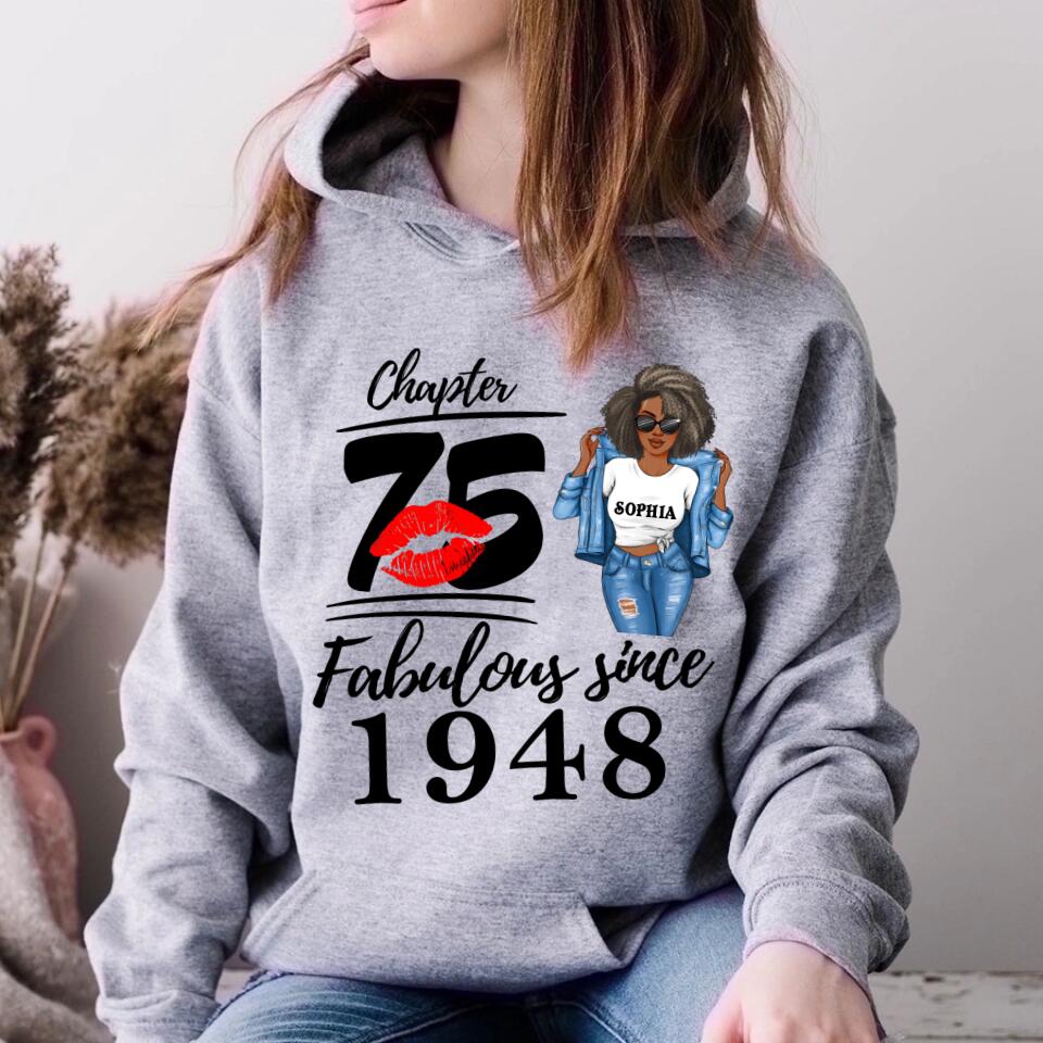 75th birthday shirts for her, Personalised 75th birthday gifts, 1948 t shirt, 75 and fabulous shirt, 75th birthday shirt ideas, gift ideas 75th birthday woman
